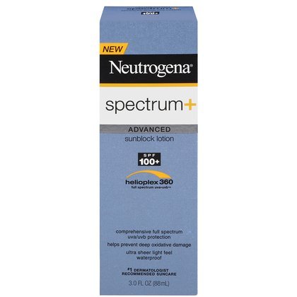 Neutrogena Spectrum and Sunblock, SPF 100, 3-Ounce