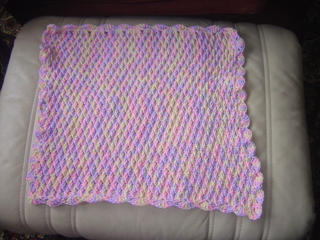 Crochet premature baby blanket for Bliss