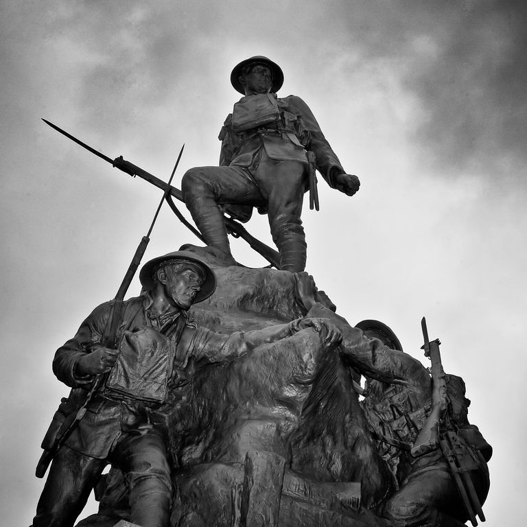 Oldham War memorial by Albert Toft