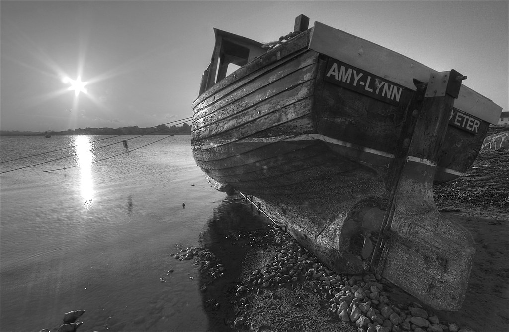 Chichester Boat HDR B&W