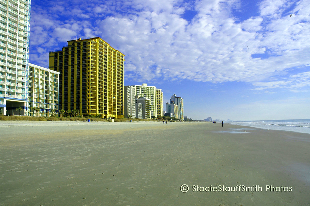 Looking North At The Brand New Anderson Ocean Club And Spa Beach Resort Myrtle Beach