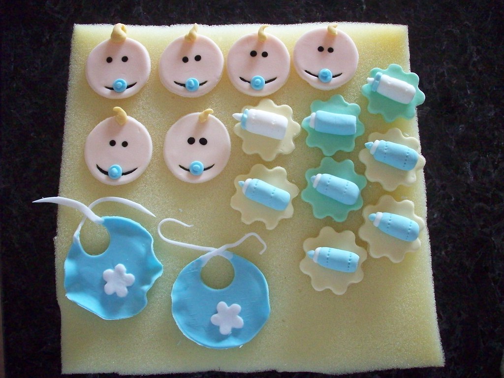baby boy shower cupcake toppers