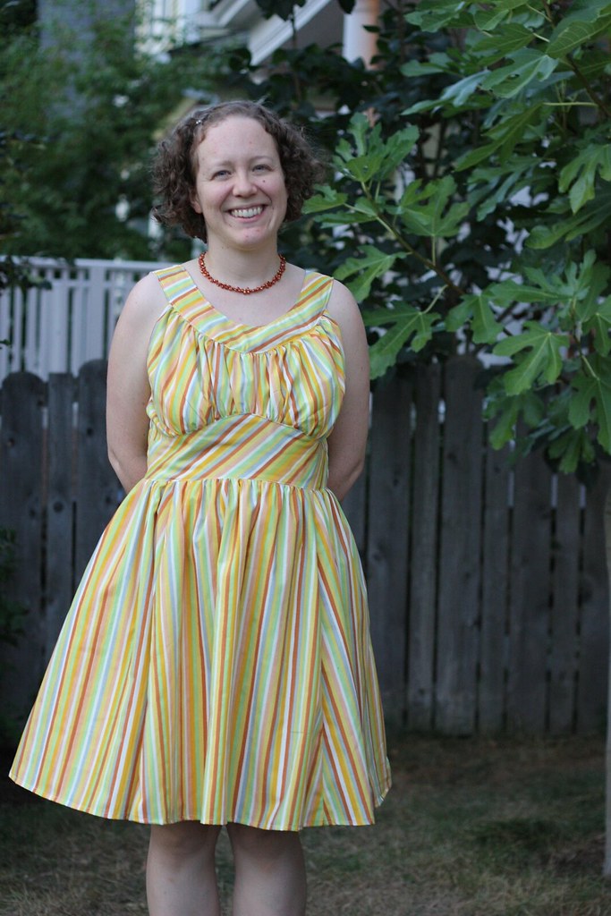 Fruit Stripe Chantilly Dress