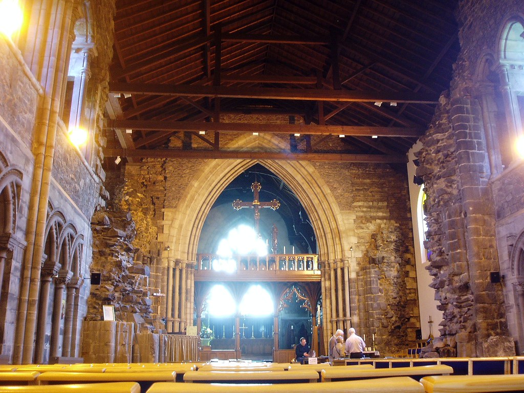 Interior looking east, Nuneaton Abbey