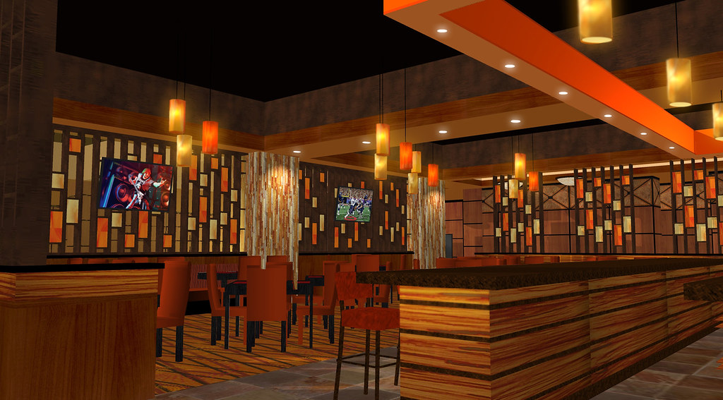 Interior Casino Lounge | Casino Decor Design | Interior Lounge Design | Conceptual Lounge Rendering | 3D Casino Lounge | Sundance Bar & Lounge
