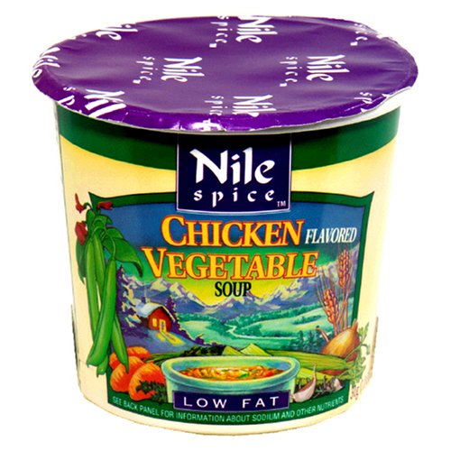 Nile Spice Chicken Flavored Vegetable Soup, Low Fat, 1-Ounce Cups (Pack of 12)