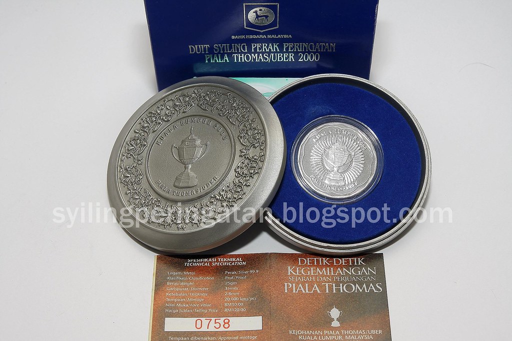 Thomas/Uber Cup 2000 Commemorative Coins Issue (silver proof)