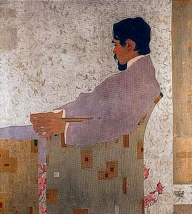 Schiele, Egon (1890-1918) - 1909 Portrait of the Painter Anton Peschka (Sotheby's London, 2001)