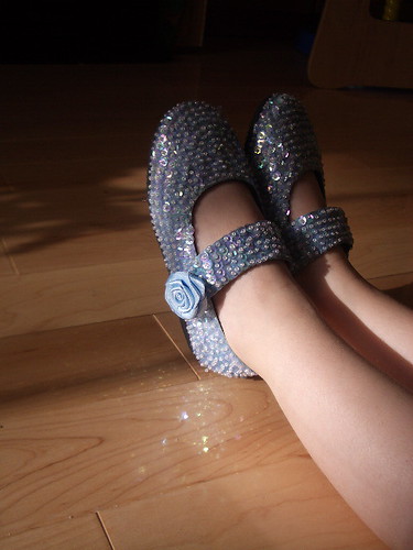 Blue Sparkle Shoes