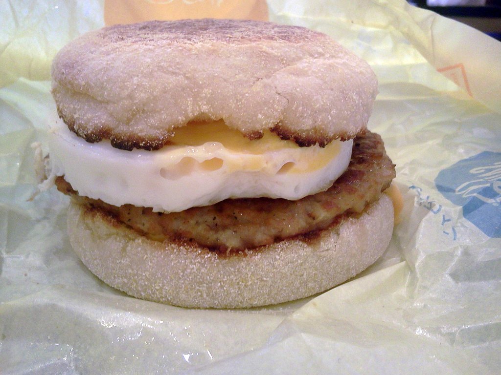 Sausage Egg McMuffin from Macdonalds @ ( near ) Asakusa Rox