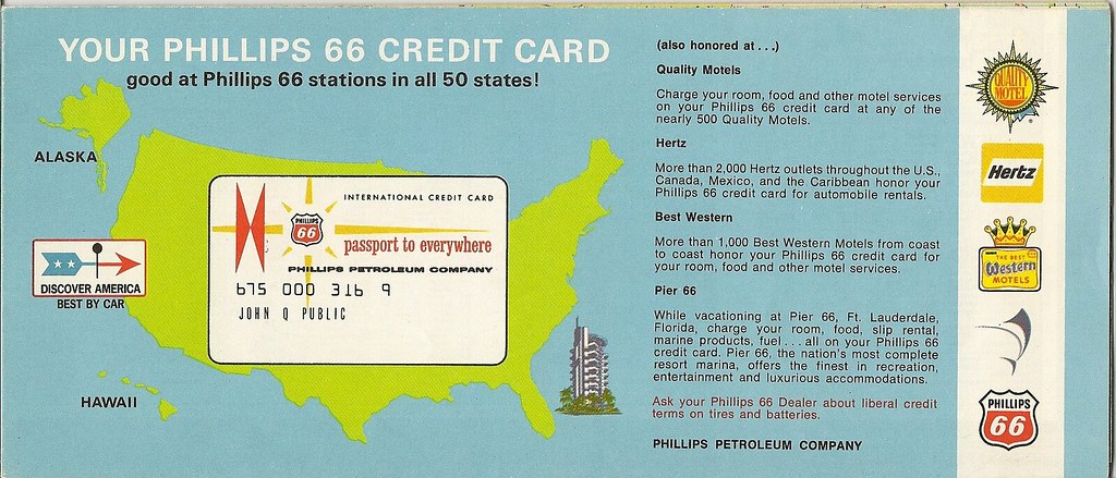 '69 Phillips 66 New Mexico map, back cover