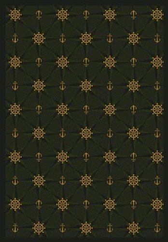 Joy Carpets 1515G-03 Mariner s Tale Emerald 10 ft.9 in. x 13 ft.2 in. 100 Pct. STAINMASTER Nylon Machine Tufted- Cut Pile Whimsy Rug