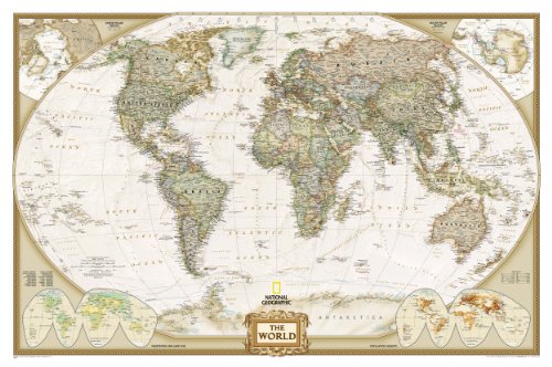 World Executive Wall Map Enlarged & Laminated (National Geographic) (World Maps S.)