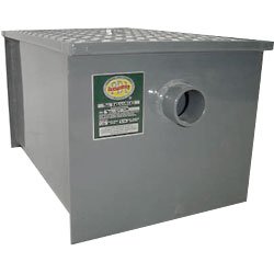 Carbon Steel Restaurant Grease Trap: 14 lb Grease Capacity
