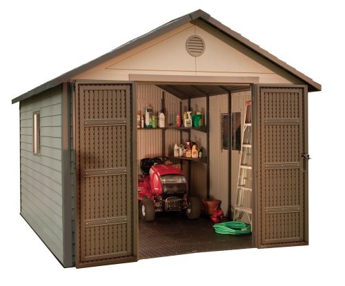Lifetime 6433 11-by-11-Foot Outdoor Storage Shed with Windows