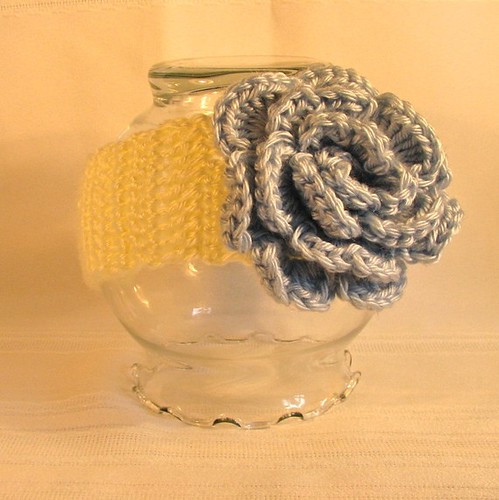 Cute Crochet Adjustable Baby Headband with Flower