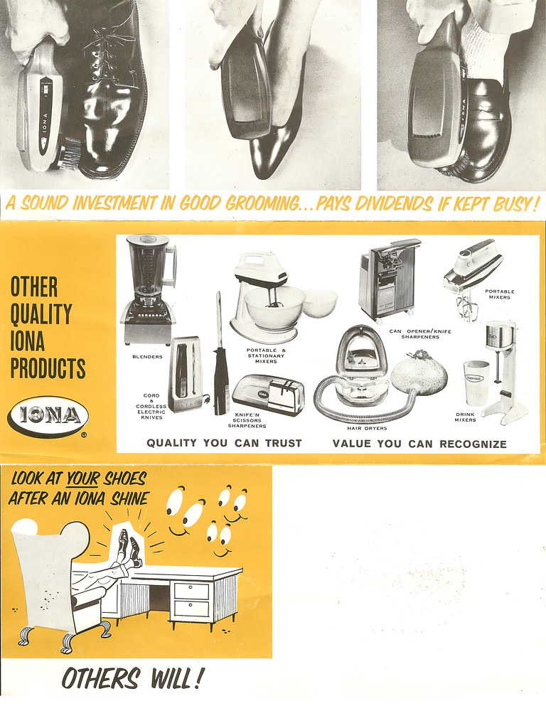 Iona shoe polisher brochure