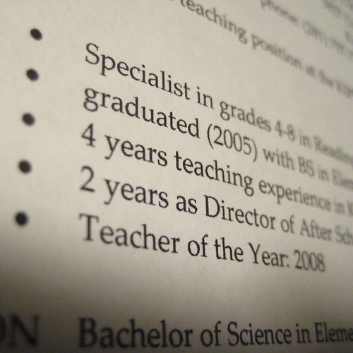 50/365: resume and cover letter