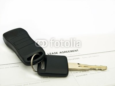 Wallmonkeys Peel and Stick Wall Decals - Car Keys on a Lease Agreement - 24
