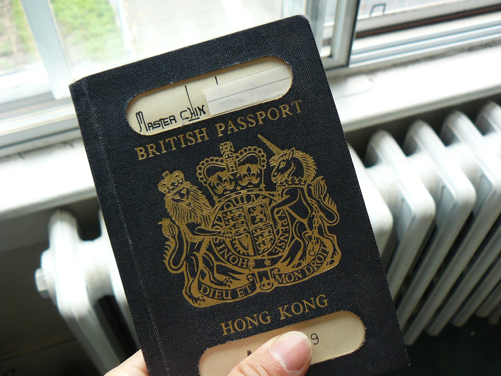 British Hong Kong Passport Holder: Master Chin