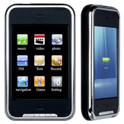8GB touch screen MP4 Player,2.8