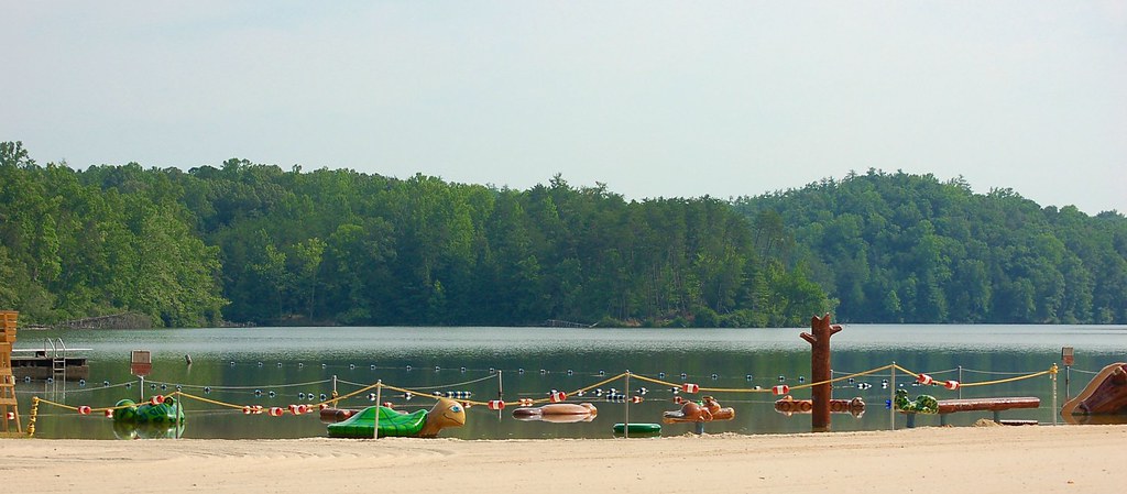 Look at the nice beach and toys for the little ones at Fairystone State Park near Stuart, Virginia