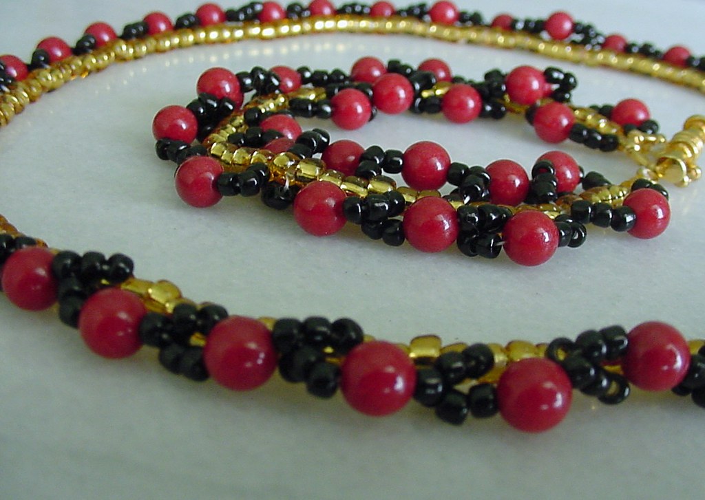 Ladybug- Necklace and Bracelet