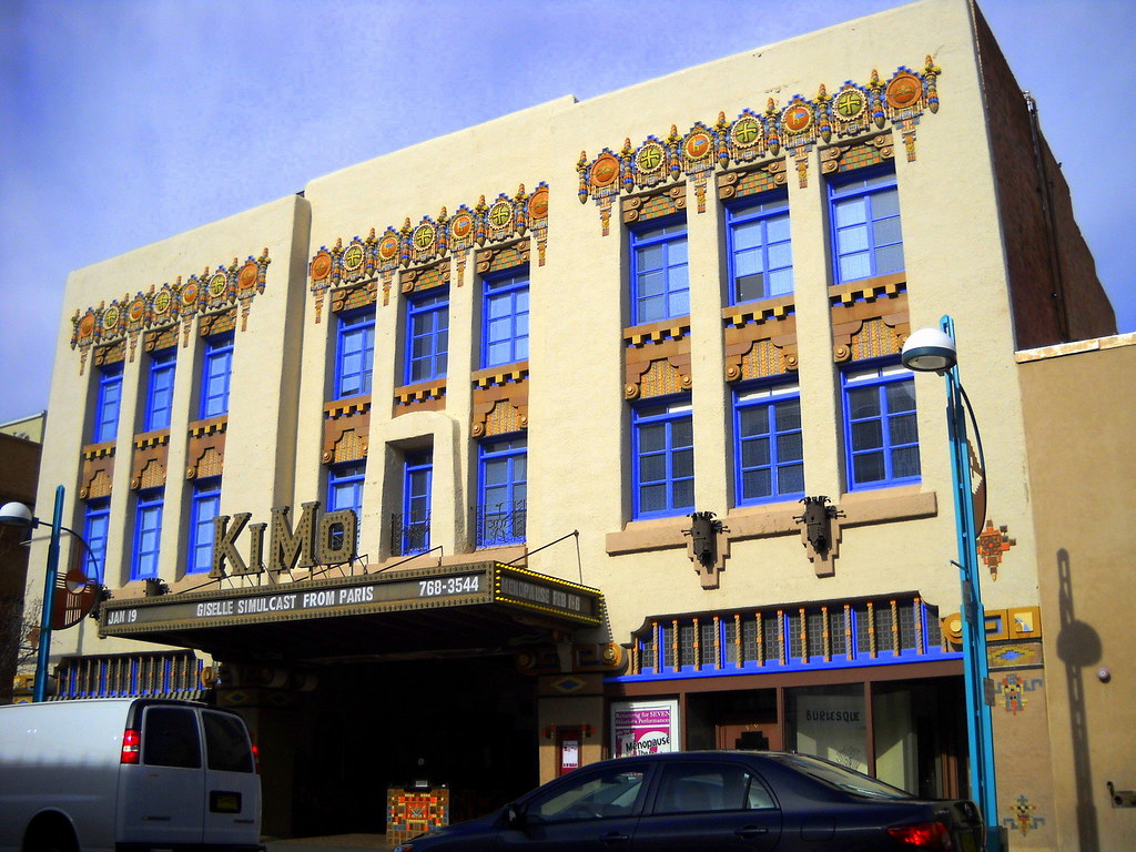 KiMo Theatre, Historic Route 66, 423 Central Avenue Northwest, Albuquerque, NM, built 1927, style: Pueblo Deco