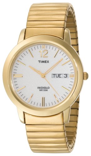 Timex Men's T21942 Classic Dress Expansion Gold-Tone Stainless Steel Bracelet Watch