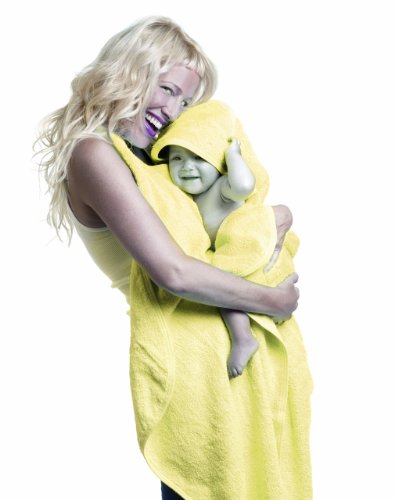 Simply Good 0-24 Months Hands Free Hooded Baby Towel, Yellow