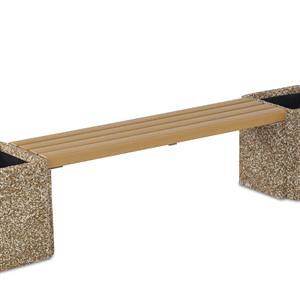 PCSMODRBEN6 - 6' Recycled Plastic Lumber Bench for Modular System
