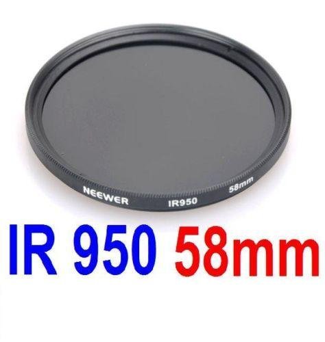 58MM Infrared Camera Lens Filter - 950NM - for Kodak, Fujifilm, Nikon, Canon Cameras + ANY Camera with a 58MM Filter Thread!!