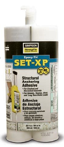 Simpson Strong Tie SET-XP22 22oz Structural Epoxy-Tie Anchoring Adhesive for Cracked and Uncracked Concrete