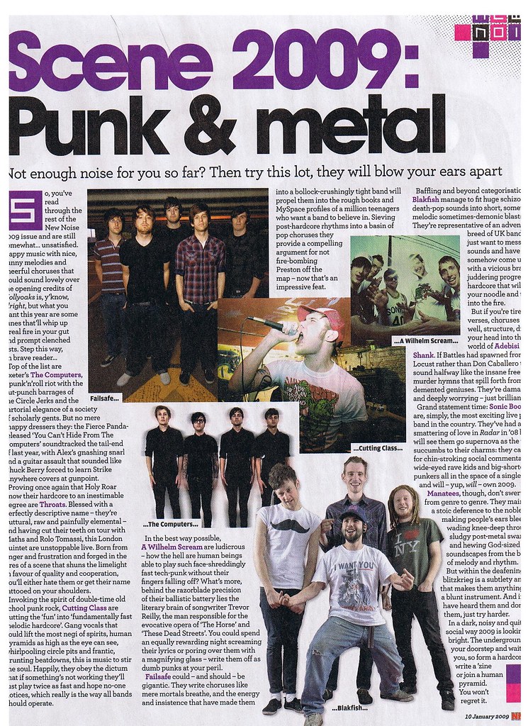 In The NME 10/01/09 (Tip For 2009 Feature)