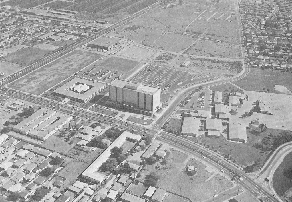 Norwalk City Hall, Superior Court, Aerial View, 1960's
