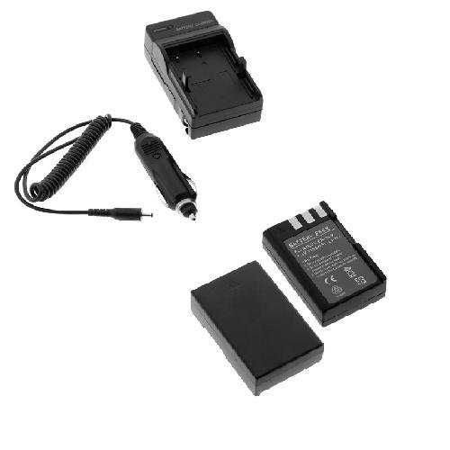Lithium-Ion Battery + Battery Charger with Car Adapter for Nikon Digital SLR D40x / Nikon Digital SLR D60 / Nikon Digital SLR D40