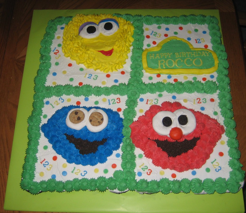 Sesame Street Cupcake Cake