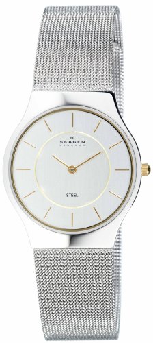 Skagen Men's 233LGSC Two-Tone Mesh Bracelet Watch