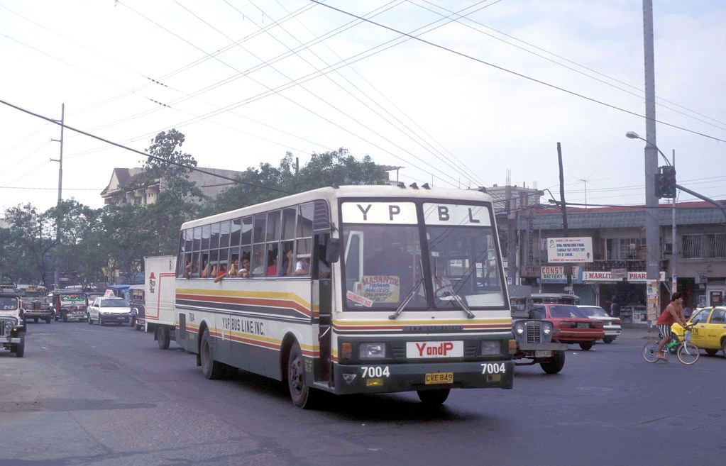 Y & P Bus Line Inc Mitsubishi CVE-849 (7004) J Abad Santos near Solis Street, Tondo, Manila, Philippines.