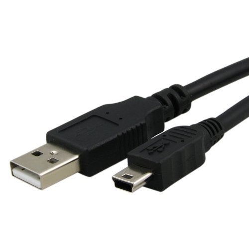 6ft USB Cable Mini-b 5-pin for Creative Labs Mp3 Players and More Gold