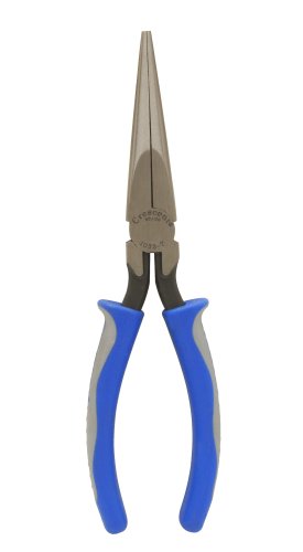Crescent 10337CMG 7-Inch Long Chain Nose Solid Joint Pliers with Co-Molded Grips