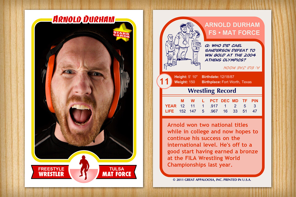 Retro 75 Custom Wrestling Card