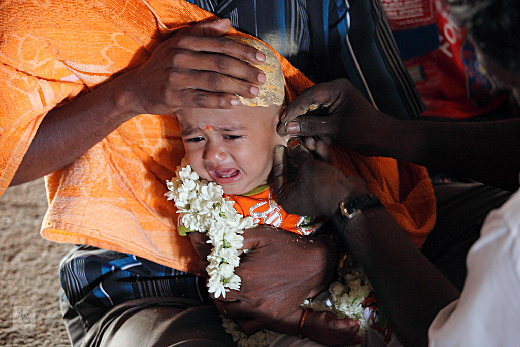 Karnavedha Samskara  Hindu Baby Ear Piercing rite