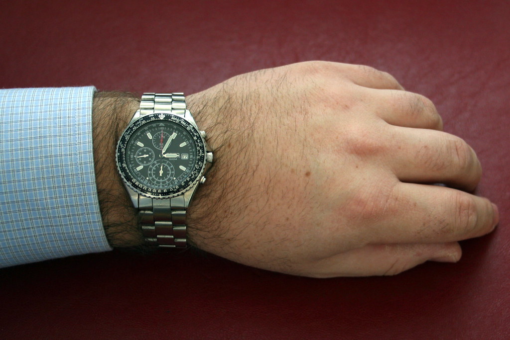 Seiko Aerospace Flightmaster Collection Chronograph Wrist Watch