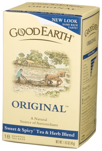 Good Earth Original Tea Blend, Tea Bags, 18-Count, Boxes (Pack of 6)