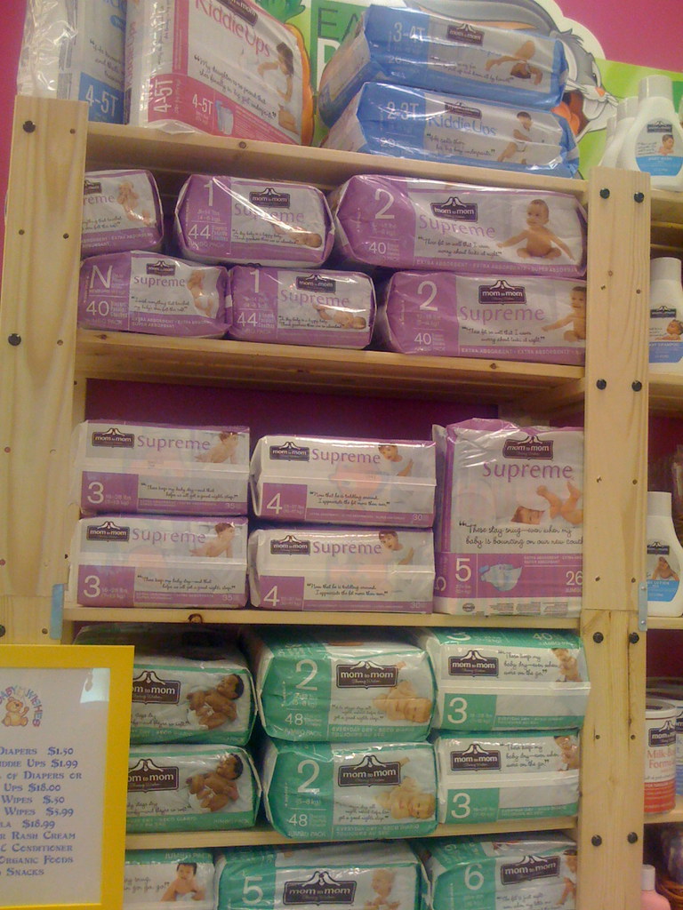 Mom to Mom brand diapers
