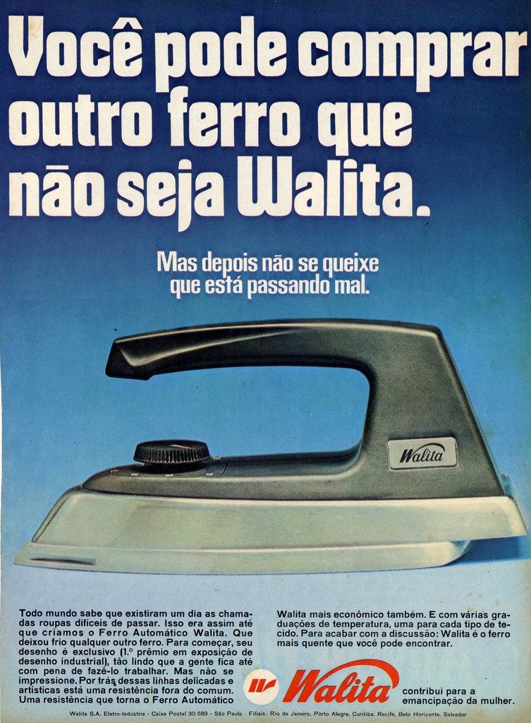60's Advertisement - Walita electric iron