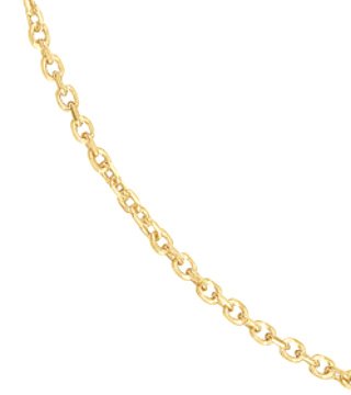 Yellow Gold Filled Diamond Cut Cable Chain Link 24