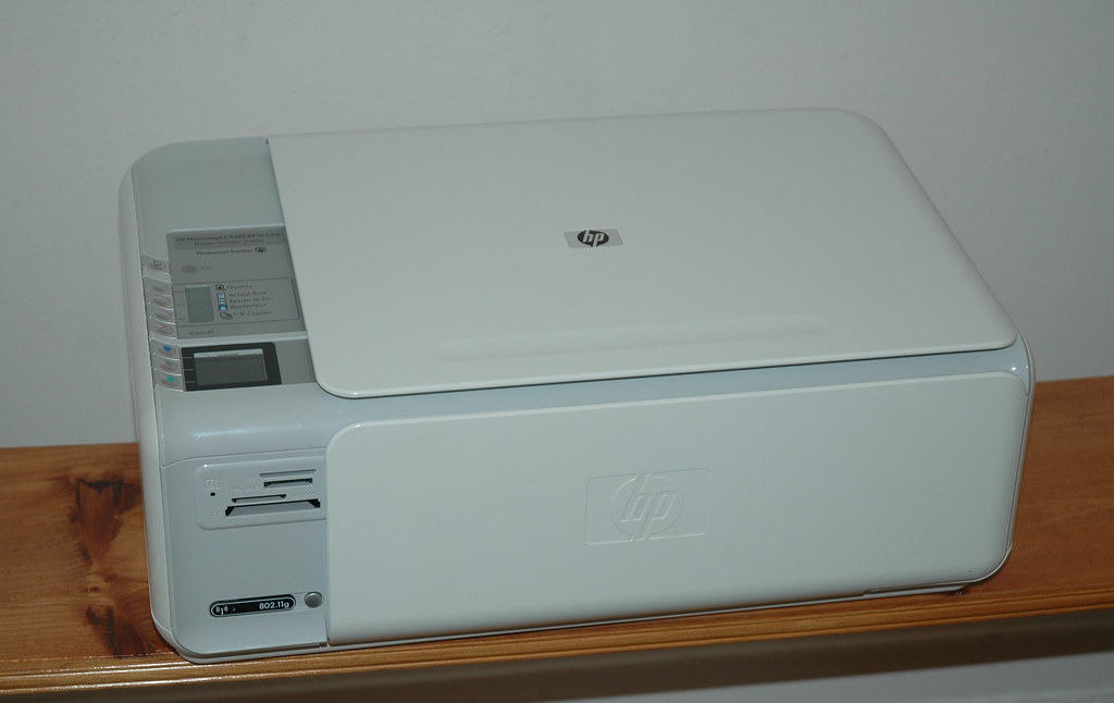 SOLD - HP Photosmart C4385 Wireless Printer / Scanner / Copier with Some Ink + USB Cable - $50