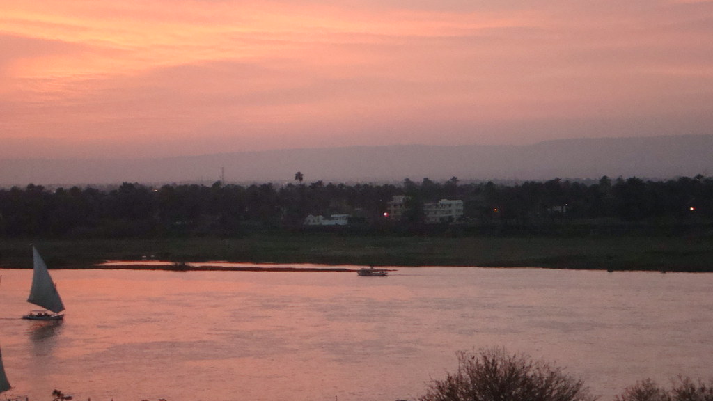 Sunset Nile at Luxor